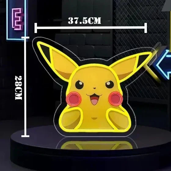 Pokémon Pikachu Neon Sign LED Cartoon Anime Neon Light