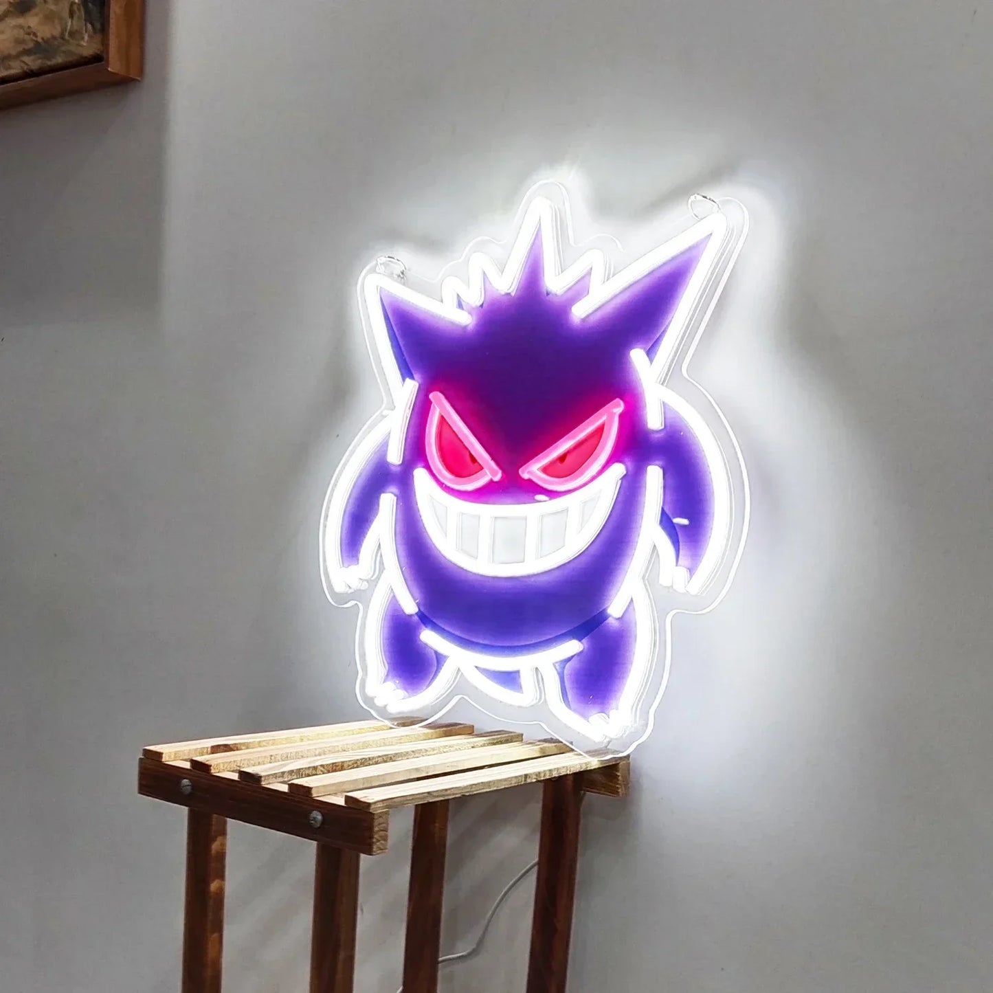 Pokemon Cool Gengar Acrylic Neon Sign LED Light USB Powered Artwork