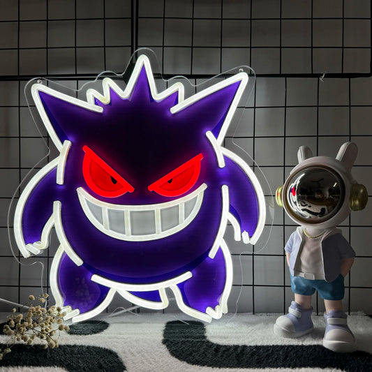 Pokemon Cool Gengar Acrylic Neon Sign LED Light USB Powered Artwork